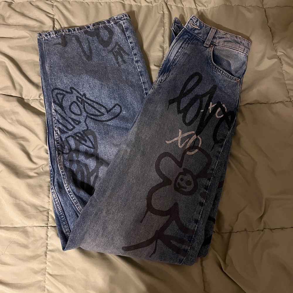 90s baggy high waist jeans